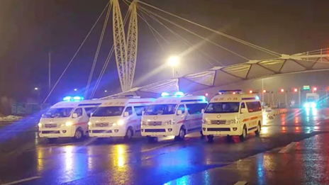 北汽集團負壓救護車奔赴吉林